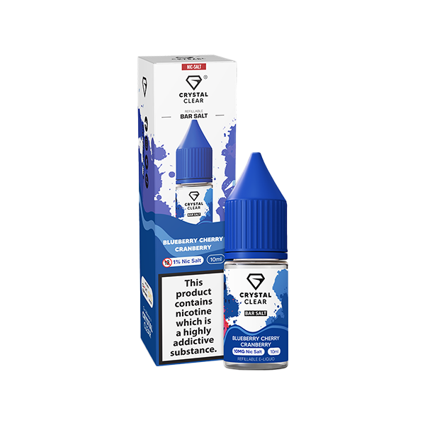 20mg Crystal Clear Nic Salt 10ml (50VG/50PG) - Flavour: Strawberry Watermelon Ice