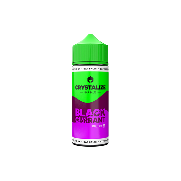 0mg Crystalize Bar Salts 120ml Longfill (50VG/50PG) - Flavour: Blackcurrant Ice