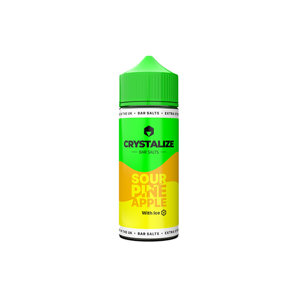 0mg Crystalize Bar Salts 120ml Longfill (50VG/50PG) - Flavour: Lemon & Lime