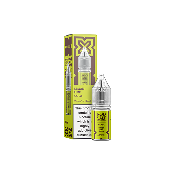 20mg Pod Salt Nexus 10ml Nic Salt (50VG/50PG) - Flavour: Pink Purple Lemonade
