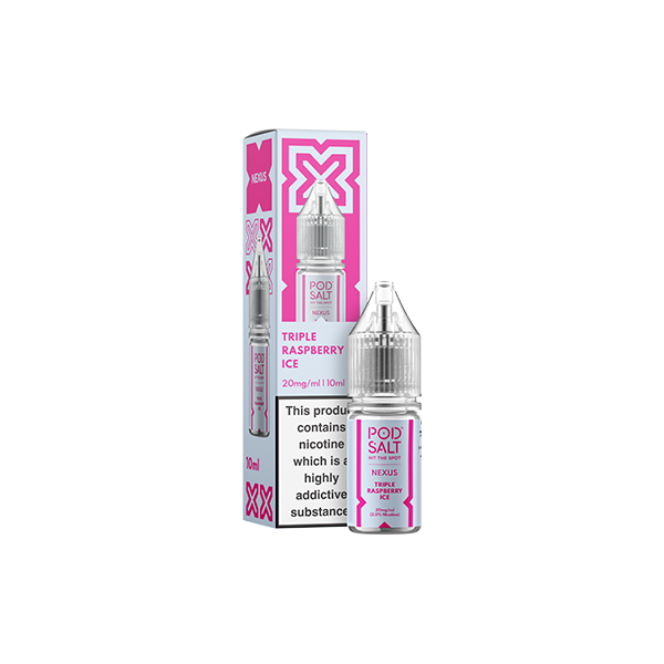 10mg Pod Salt Nexus 10ml Nic Salt (50VG/50PG) - Flavour: Pink Purple Lemonade