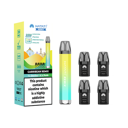 20mg Hayati Remix 4in1 2400 Pod Kit 2400 Puffs - Flavour: Rio De Remix