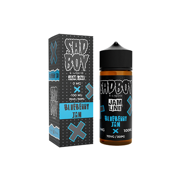 0mg Sadboy 100ml Shortfill (70VG/30PG) - Flavour: Blue Cotton Candy