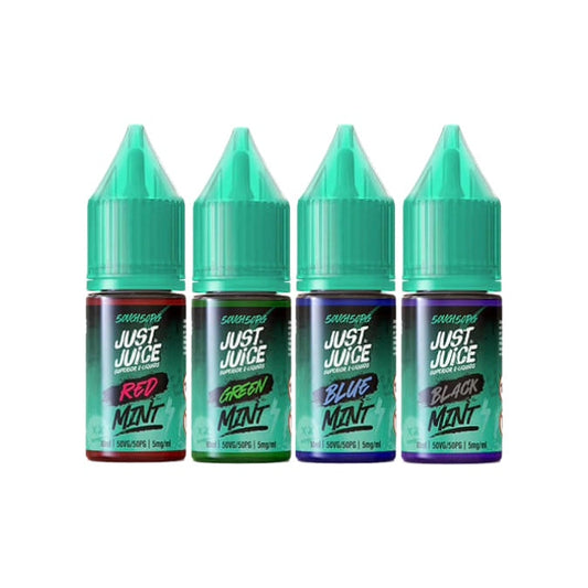 5mg Just Juice Mint 10ml Nic Salt (40VG/60PG) - Flavour: Black (Triple Menthol)