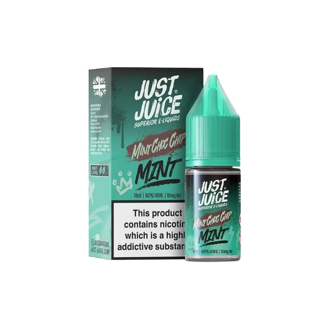 10mg Just Juice Mint 10ml Nic Salt (40VG/60PG) - Flavour: Black (Triple Menthol)