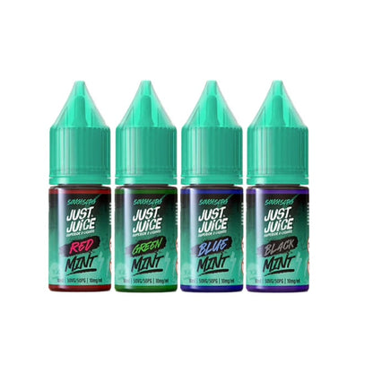 10mg Just Juice Mint 10ml Nic Salt (40VG/60PG) - Flavour: XXX
