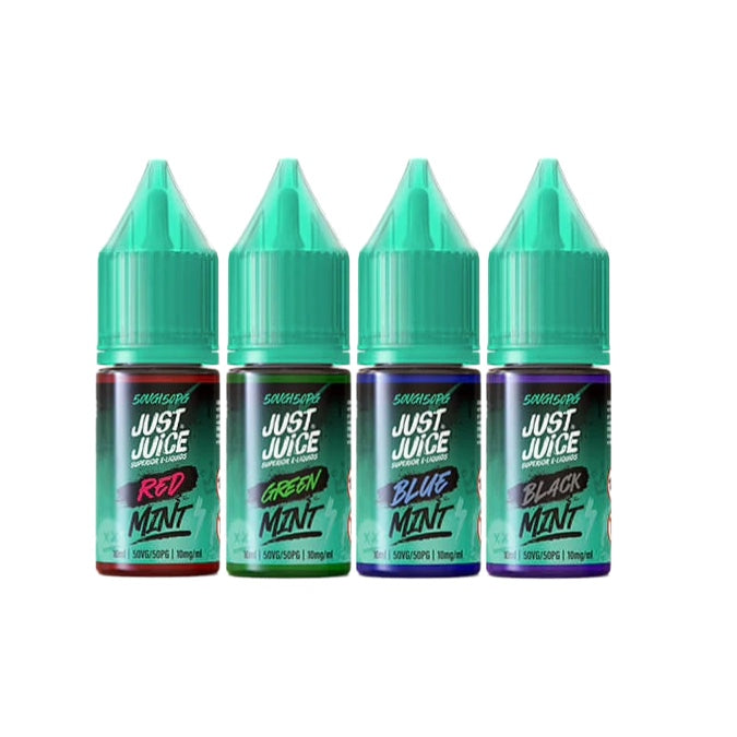 10mg Just Juice Mint 10ml Nic Salt (40VG/60PG) - Flavour: Blue (Peppermint)