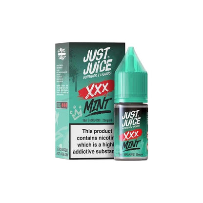 20mg Just Juice Mint 10ml Nic Salt (40VG/60PG) - Flavour: Green (Spearmint)