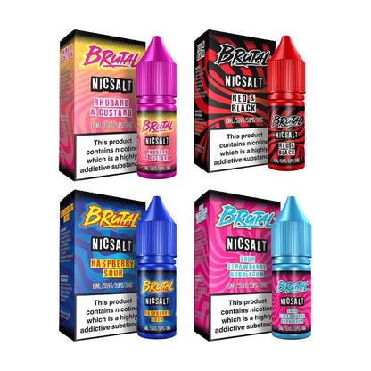 11mg Just Juice Brutal Drinks 10ml Nic Salt (50VG/50PG) - Flavour: Red & Black