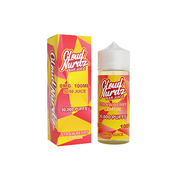 0mg Cloud Nurdz Bar Juice 100ml Shortfill (50VG/50PG) - Flavour: Iced Peach Blue Razz