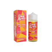 0mg Cloud Nurdz Bar Juice 100ml Shortfill (50VG/50PG) - Flavour: Sour Watermelon Strawberry