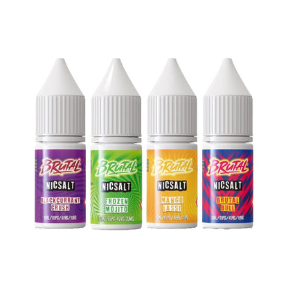 10mg Just Juice Brutal Drinks 10ml Nic Salt (40VG/60PG) - Flavour: Blackcurrant Crush