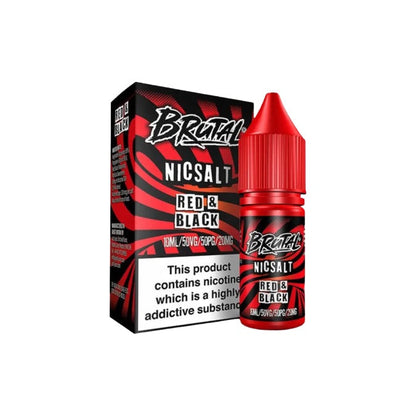 20mg Just Juice Brutal Drinks 10ml Nic Salt (50VG/50PG) - Flavour: Rhubarb & Custard