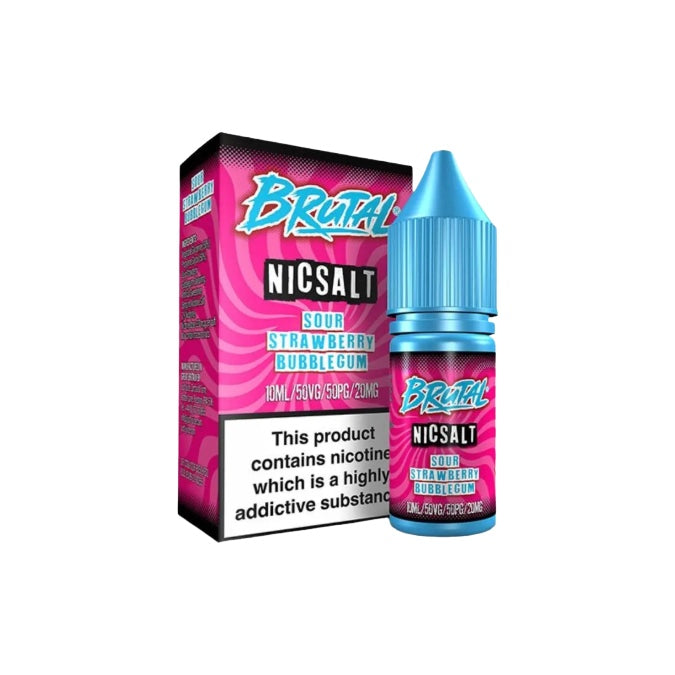 20mg Just Juice Brutal Drinks 10ml Nic Salt (50VG/50PG) - Flavour: Raspberry Sour
