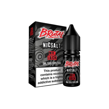 20mg Just Juice Brutal Drinks 10ml Nic Salt (50VG/50PG) - Flavour: Raspberry Sour