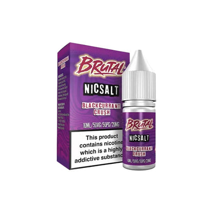 20mg Just Juice Brutal Drinks 10ml Nic Salt (50VG/50PG) - Flavour: Raspberry Sour