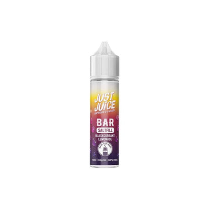 0mg Just Juice Bar Saltfill 40ml (40VG/60PG) - Flavour: Sour Blue Razz Lime