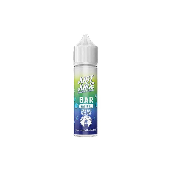 0mg Just Juice Bar Saltfill 40ml (40VG/60PG) - Flavour: Lemon & Lime