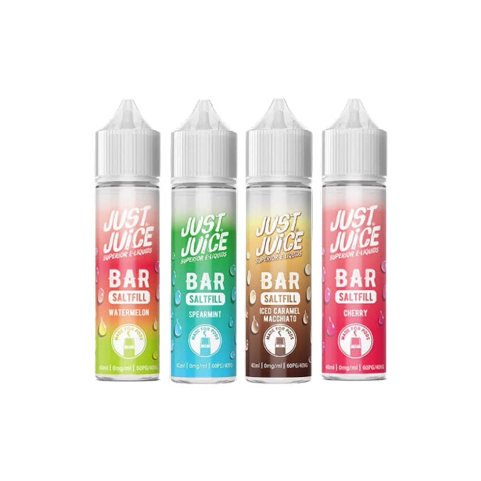 0mg Just Juice Bar Saltfill 40ml (40VG/60PG) - Flavour: Kiwi Cooler