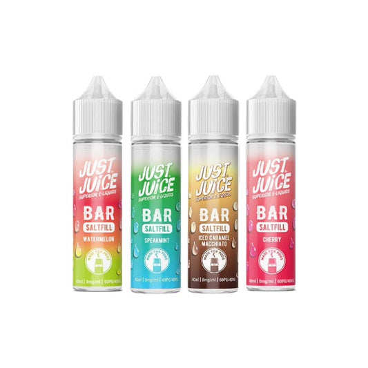 0mg Just Juice Bar Saltfill 40ml (40VG/60PG) - Flavour: Kiwi Cooler