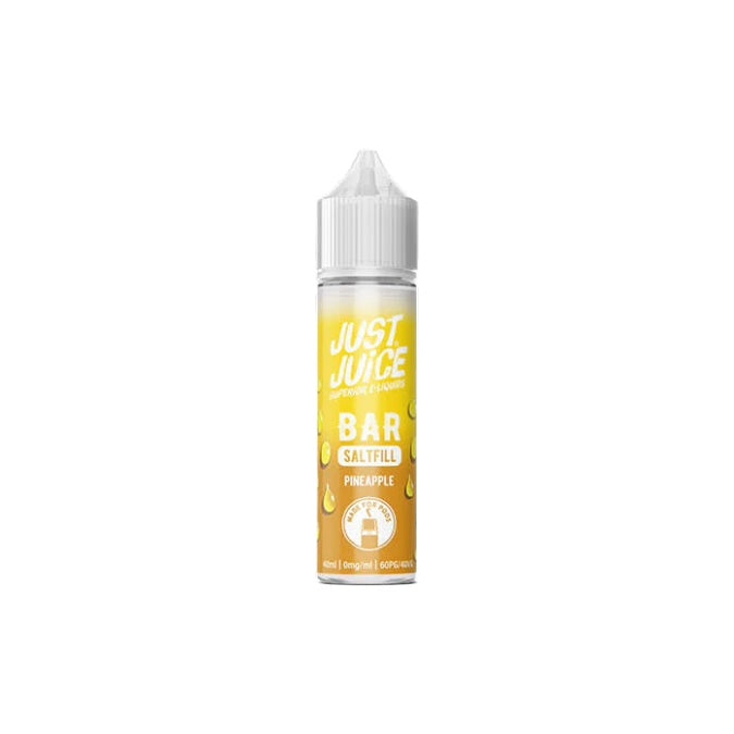 0mg Just Juice Bar Saltfill 40ml (40VG/60PG) - Flavour: Pineapple