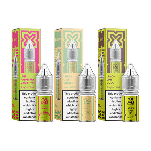 5mg Pod Salt Nexus 10ml Nic Salt (50VG/50PG) - Flavour: Sweet Tangerine Coconut