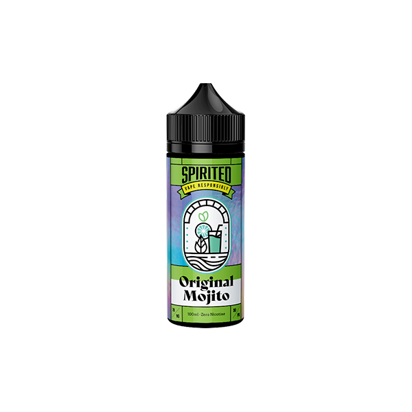 0mg  Spirited By Fantasi 100ml Shortfill (70VG/30PG) - Flavour: Woodberry Mojito