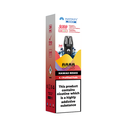 20mg Hayati Remix 2400 Replacement Pods 2400 Puffs - Flavour: Tokyo Remix