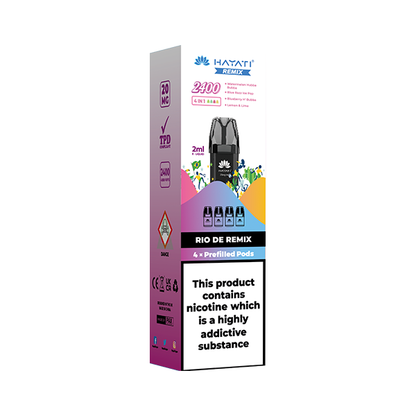 20mg Hayati Remix 2400 Replacement Pods 2400 Puffs - Flavour: Miami Remix