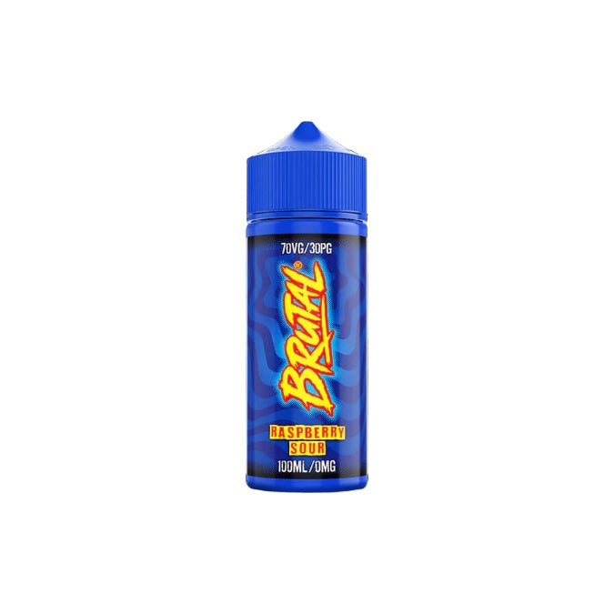 0mg Just Juice Brutal Drinks 100ml Shortfill (70VP/30PG) - Flavour: Sour Strawberry Bubblegum