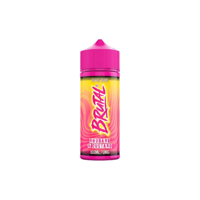 0mg Just Juice Brutal Drinks 100ml Shortfill (70VP/30PG) - Flavour: Sour Strawberry Bubblegum