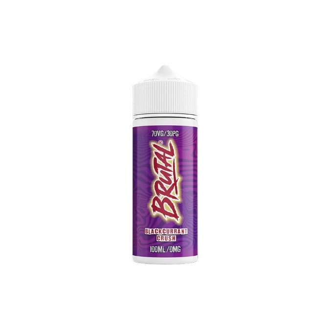 0mg Just Juice Brutal Drinks 100ml Shortfill (70VP/30PG) - Flavour: Red & Black