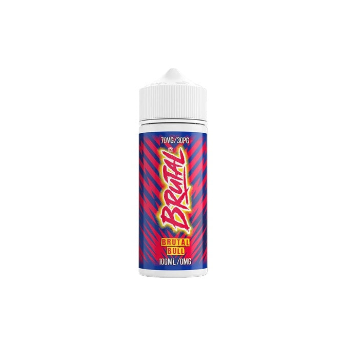 0mg Just Juice Brutal Drinks 100ml Shortfill (70VP/30PG) - Flavour: Sour Strawberry Bubblegum