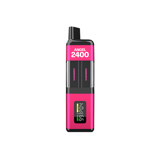 20mg Angel 2400 4in1 By Vapes Bars Pod Kit 2400 Puffs - Flavour: Raspberry