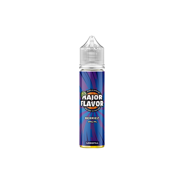 0mg Major Flavor 50ml Longfill (100PG) - Flavour: Blue-Ade