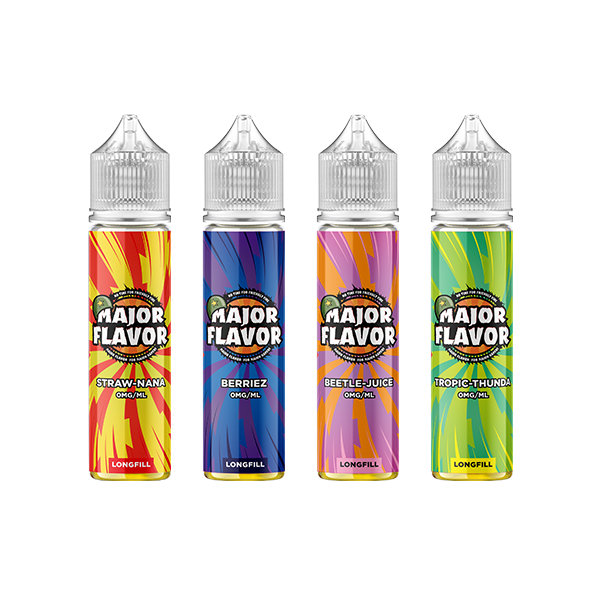 0mg Major Flavour 50ml Longfill (100PG) - Flavour: Blue-Ade