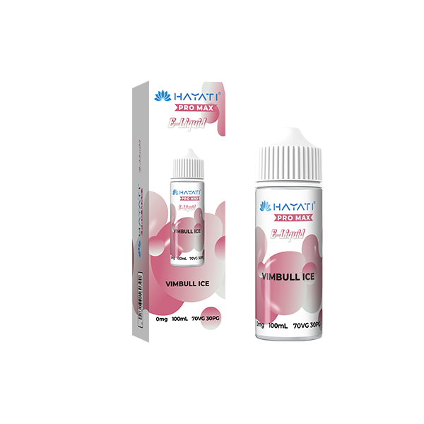 0mg Hayati Pro Max 100ml Shortfill (70VG/30PG) - Flavour: Blue Sour Raspberry