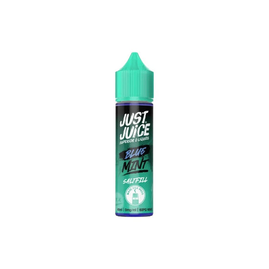 0mg Just Juice Mint 40ml Saltfills (40VG/60PG) - Flavour: Green