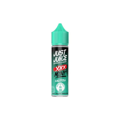 0mg Just Juice Mint 40ml Saltfills (40VG/60PG) - Flavour: XXX