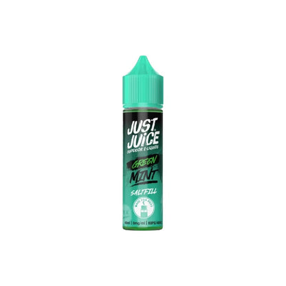 0mg Just Juice Mint 40ml Saltfills (40VG/60PG) - Flavour: Blue