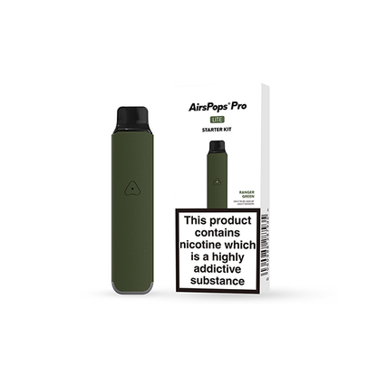 AIRSCREAM Air Pops Pro Lite Vape Device Starter Kit - Color: Ranger Green