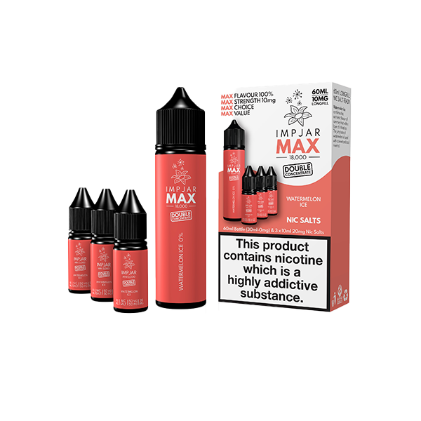 Imp Jar Max 60ml Longfill Includes 3x 20mg Nic Salts - Flavour: Strawberry Raspberry & Cherry Ice