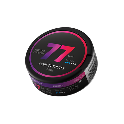 20mg 77 Slim Medium Nicotine Pouches - 20 Pouches - Flavour: Ice Mint