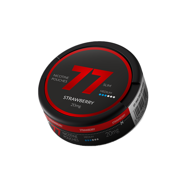 20mg 77 Slim Medium Nicotine Pouches - 20 Pouches - Flavour: Tropical Mint