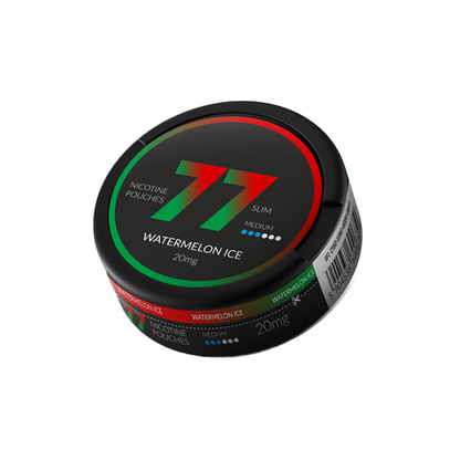 20mg 77 Slim Medium Nicotine Pouches - 20 Pouches - Flavour: Raspberry