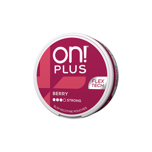 6mg On! Plus Regular Nicotine Pouches - 20 Pouches - Flavour: Berry