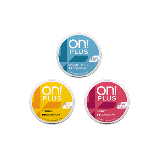 6mg On! Plus Regular Nicotine Pouches - 20 Pouches - Flavour: Smooth Mint
