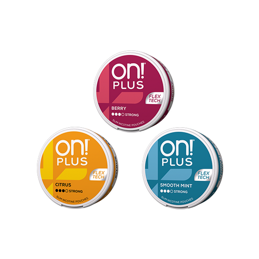 9mg On! Plus Strong Nicotine Pouches - 20 Pouches - Flavour: Citrus