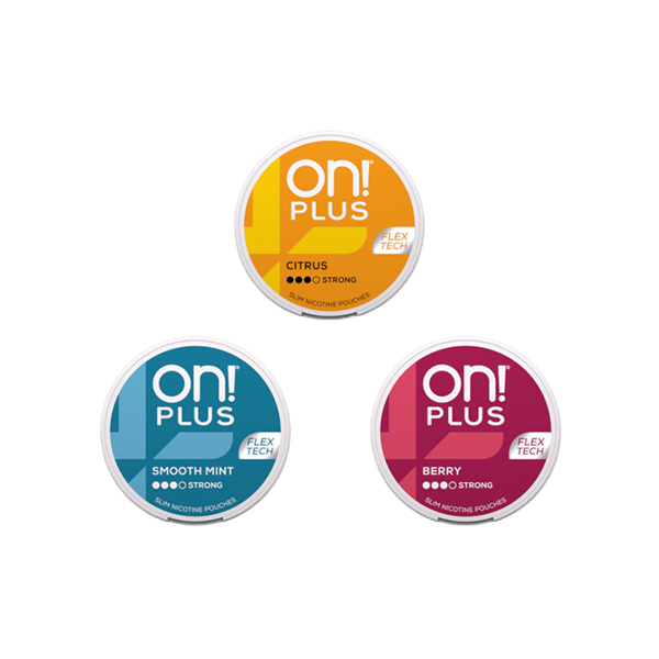 9mg On! Plus Strong Nicotine Pouches - 20 Pouches - Flavour: Citrus