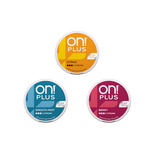9mg On! Plus Strong Nicotine Pouches - 20 Pouches - Flavour: Citrus